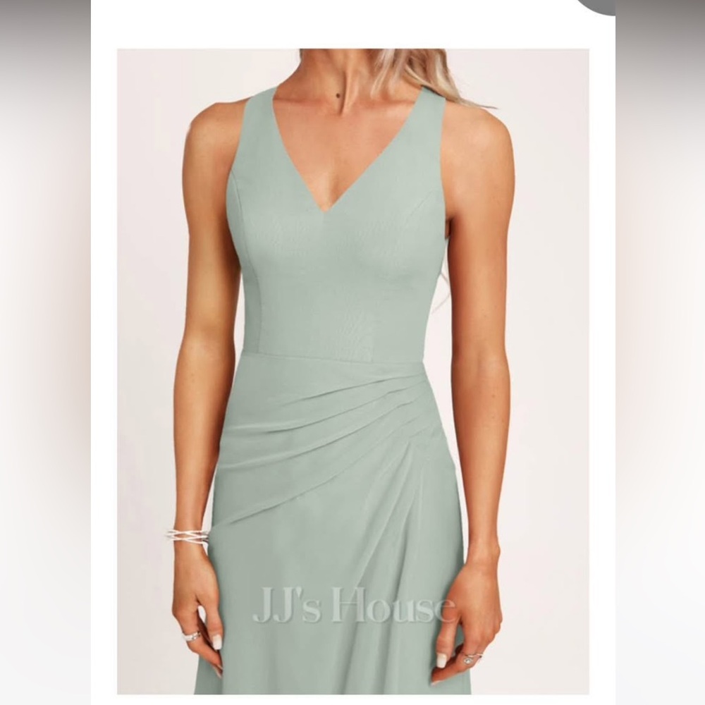 JJ’s house A-line V-Neck Floor-Length Chiffon Dress - Picture 7 of 8